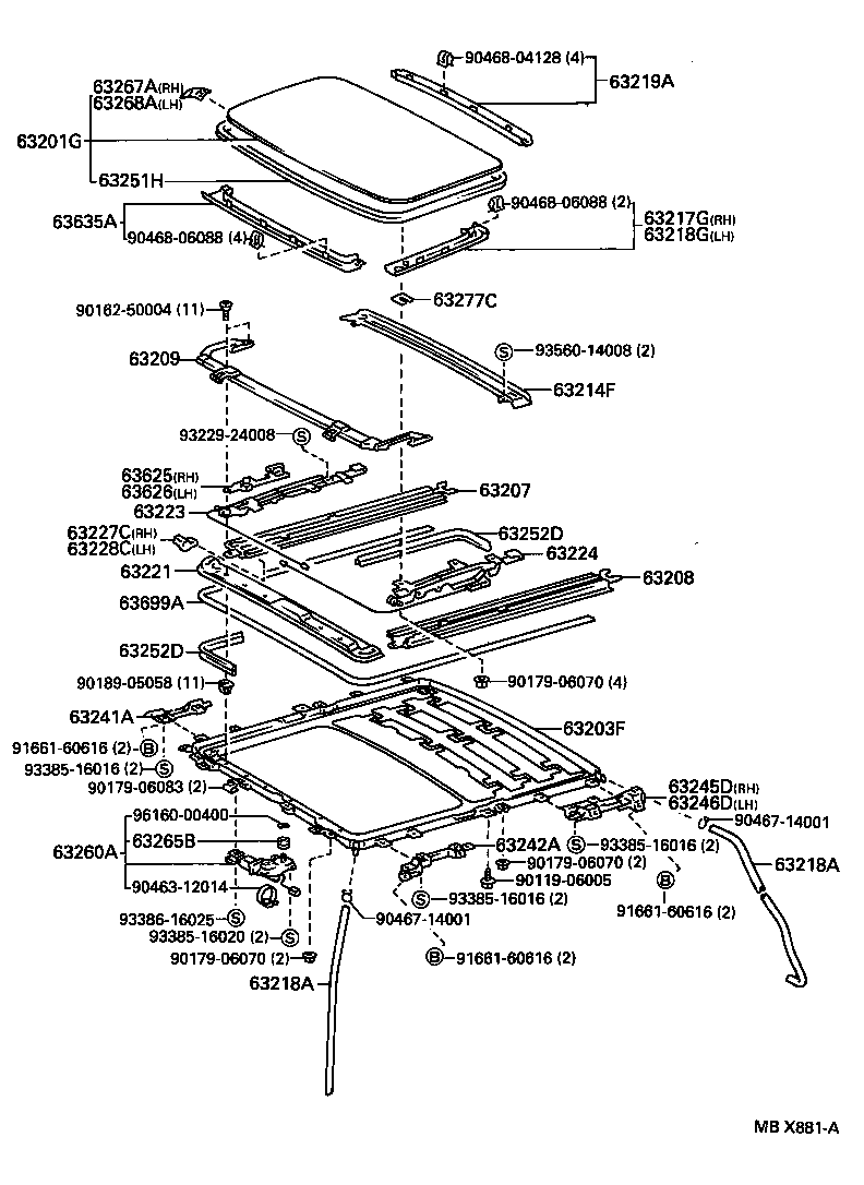 63133-20240 FRAME, BACK WINDOW product image
