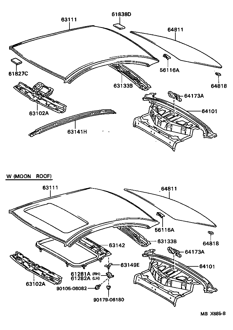 64811-2D620 GLASS, BACK WINDOW product image