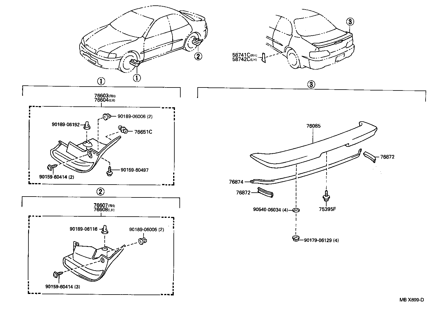 76085-20917 SPOILER SUB-ASSY, REAR product image