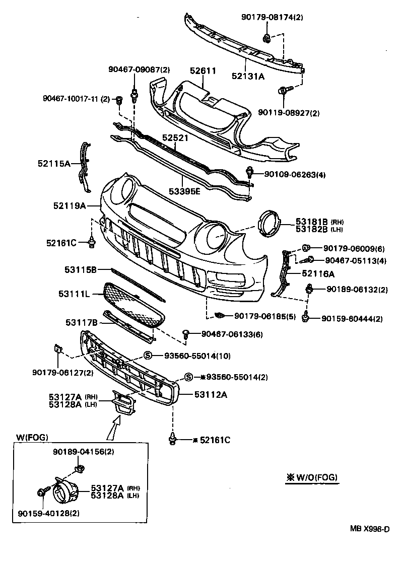 52114-20110 BRACKET, FRONT BUMPER EXTENSION MOUNTING product image