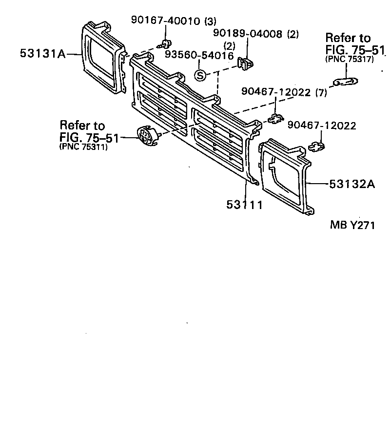 53131-89111 DOOR, HEADLAMP, RH product image