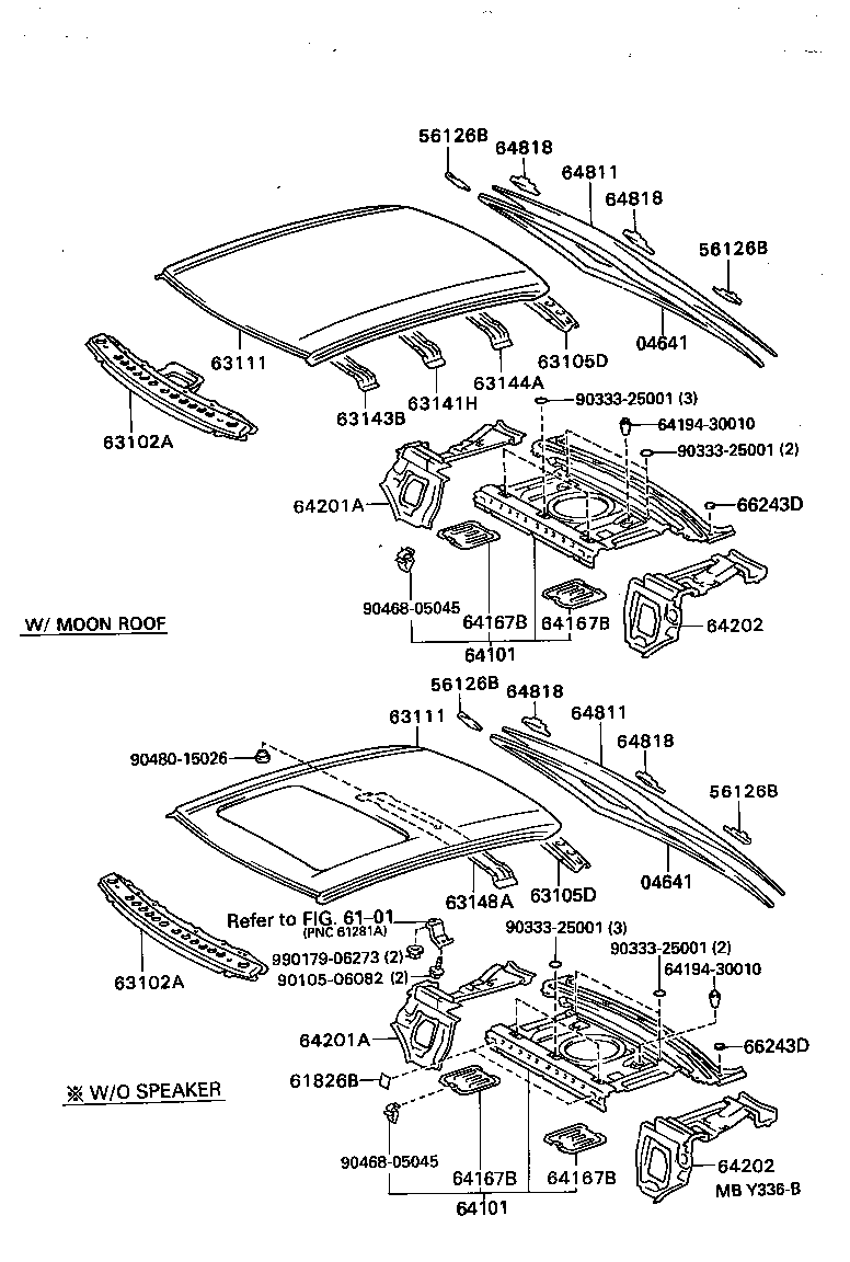 63111-30260 PANEL, ROOF product image