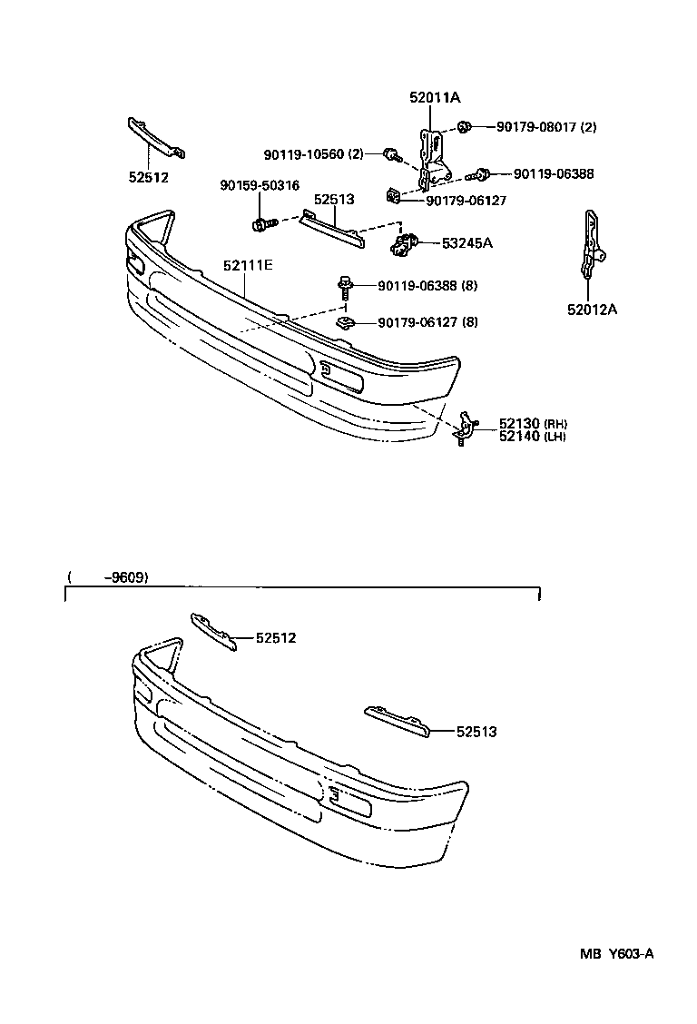 52116-35060 SUPPORT, FRONT BUMPER SIDE, LH product image