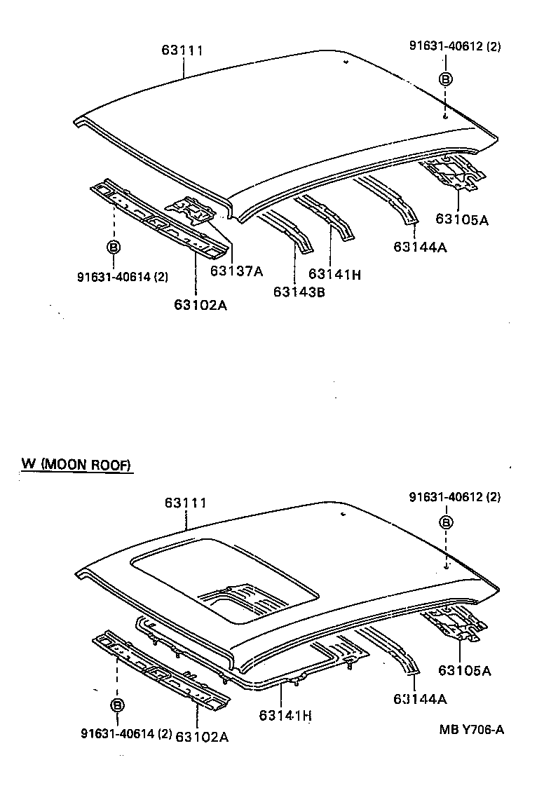 63141-20150 REINFORCEMENT, ROOF PANEL, CENTER product image