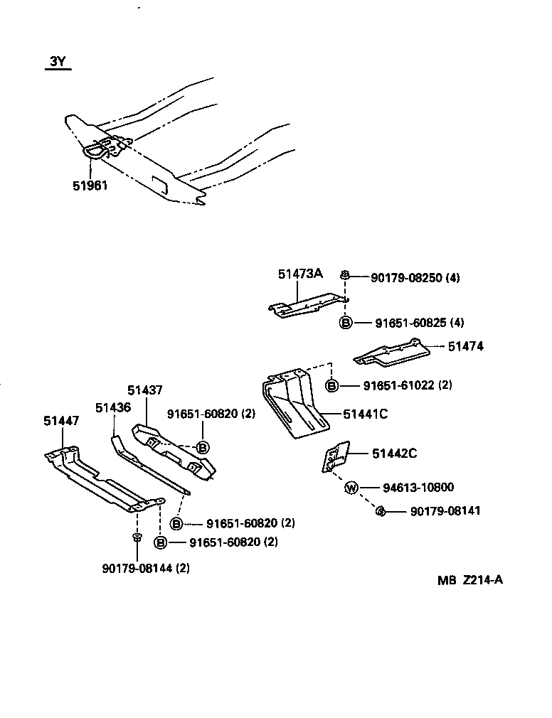 51407-25050 COVER, ENGINE UNDER, LH product image