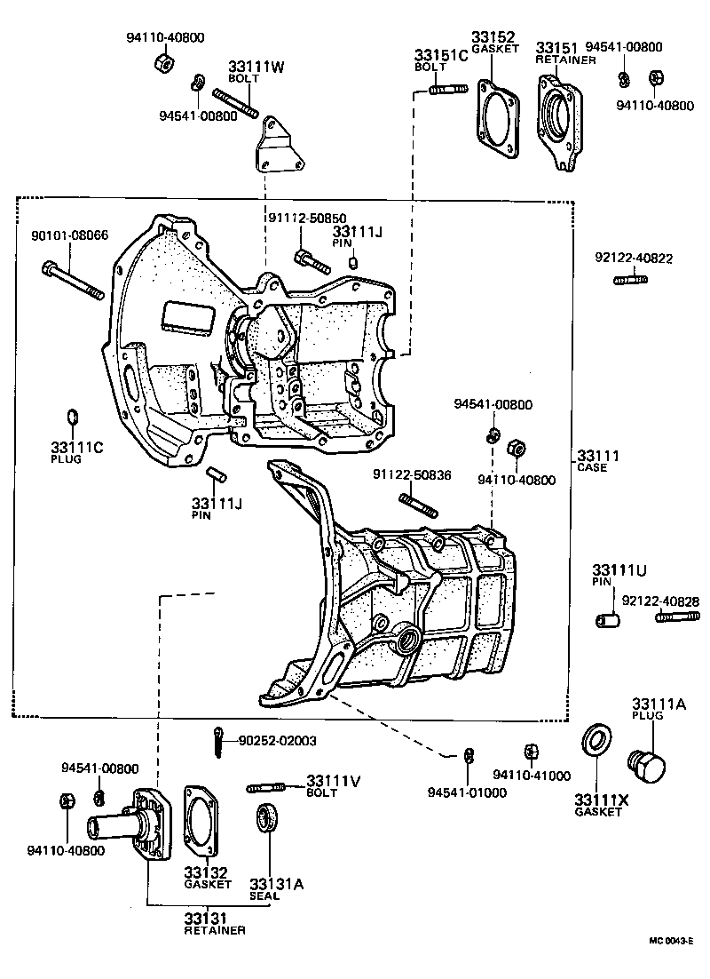 90119-08110 BOLT(FOR FRONT BEARING RETAINER SETTING) product image