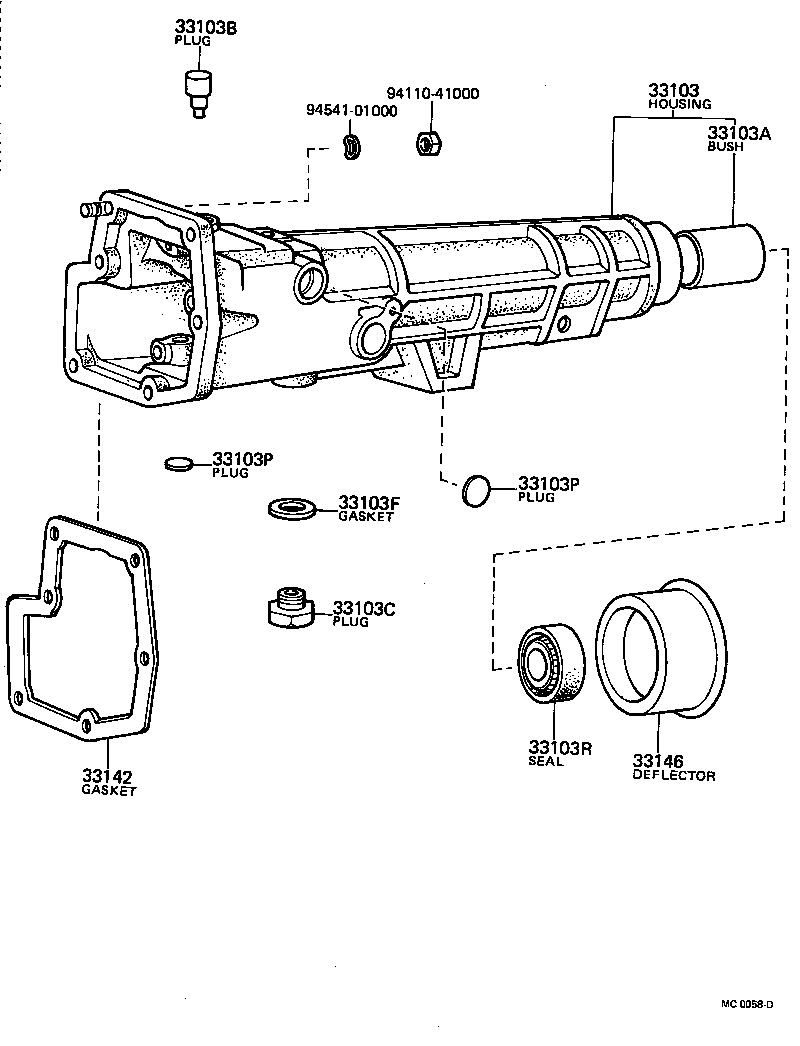 90311-28088 SEAL, OIL(FOR MANUAL TRANSMISSION EXTENSION HOUSING) product image