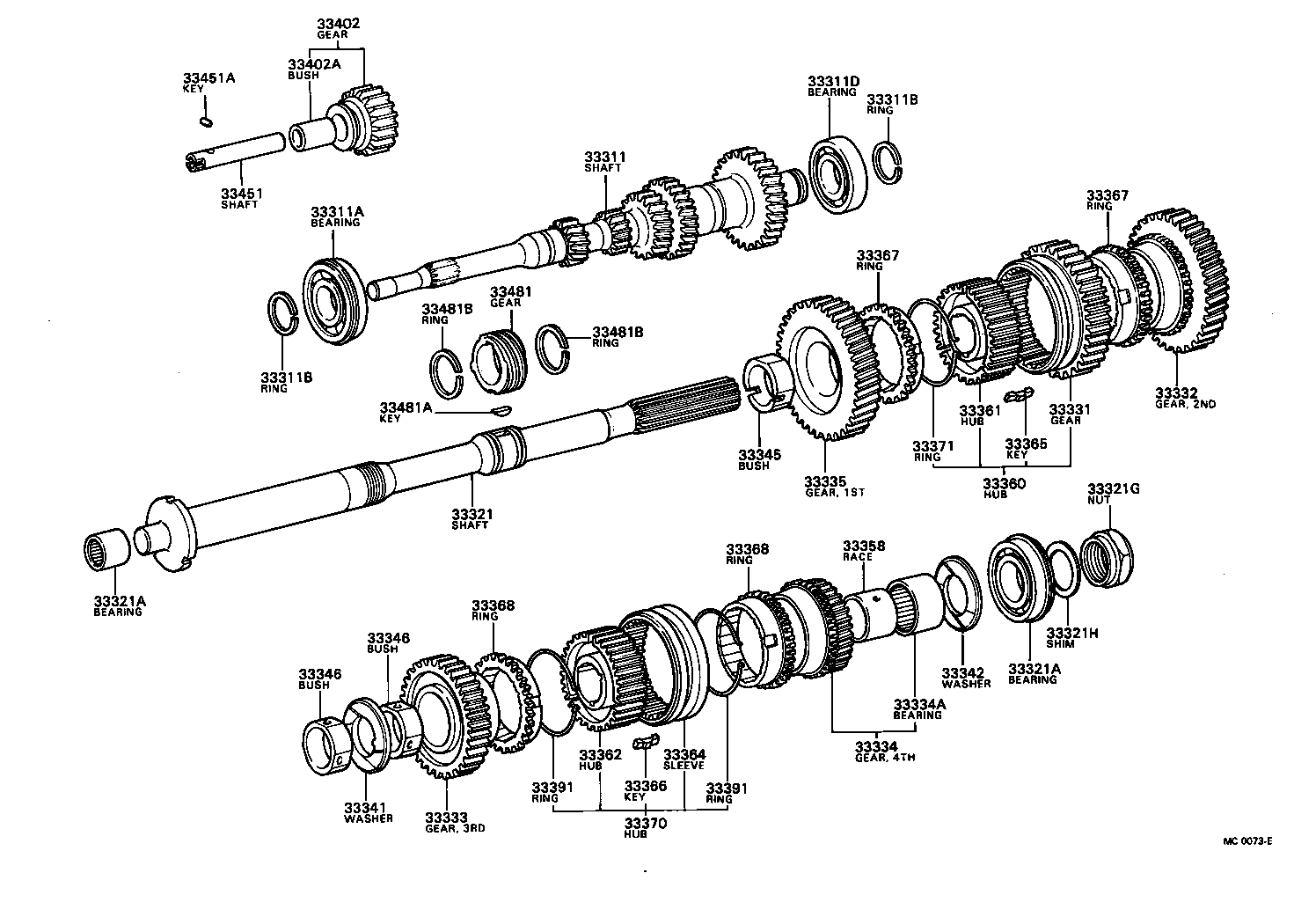 33333-10022 GEAR, 3RD product image