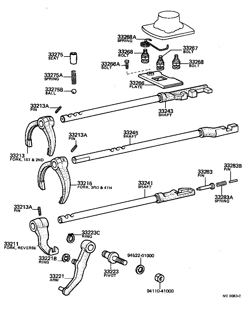33275-12010 SEAT, SHIFT DETENT BALL SPRING, NO.1 product image