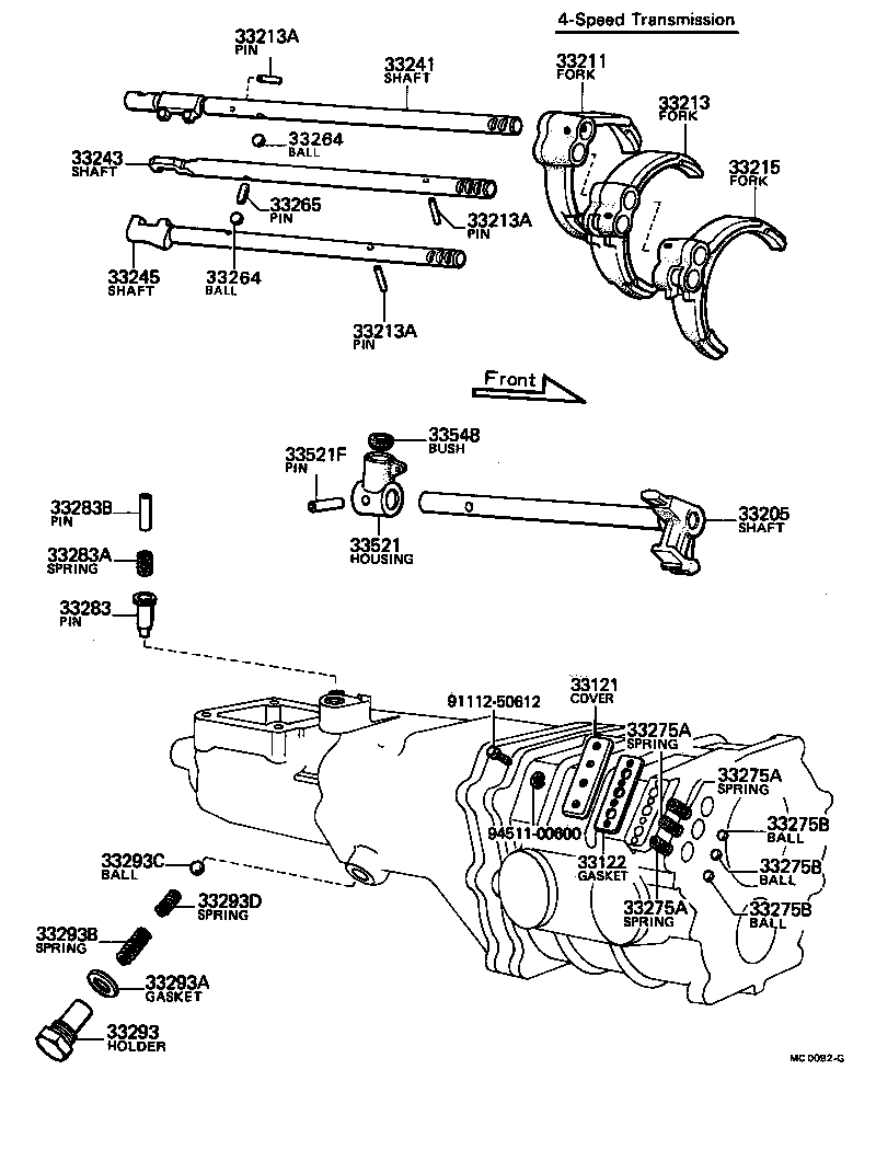 33122-40020 GASKET, MANUAL TRANSMISSION CASE COVER product image