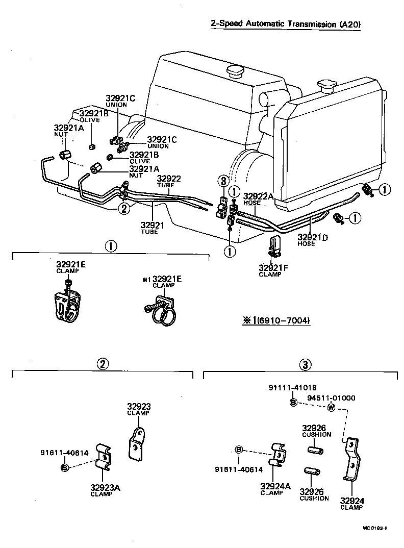 32921-10010 TUBE, OIL COOLER INLET, NO.1 product image