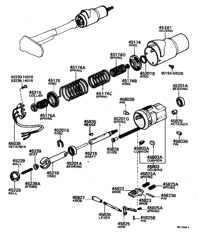 45243-30040 NUT, LOCK product image