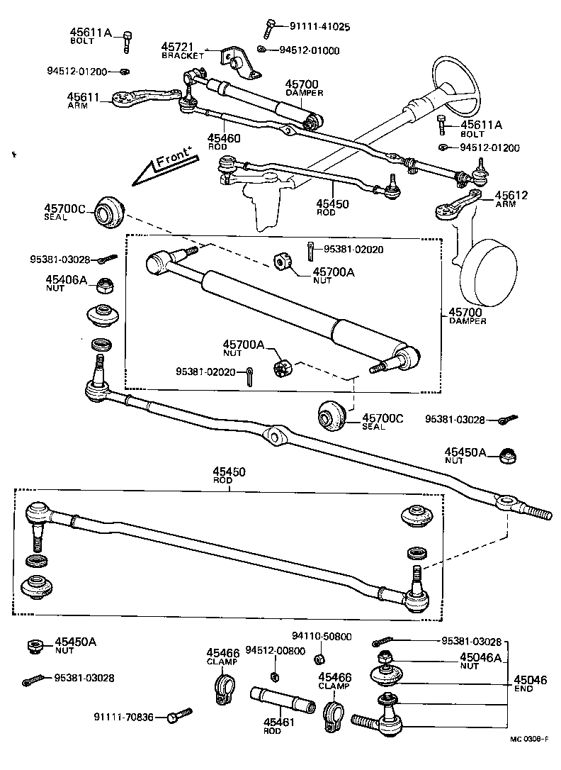 90101-12234 BOLT, KNUCKLE STOPPER product image