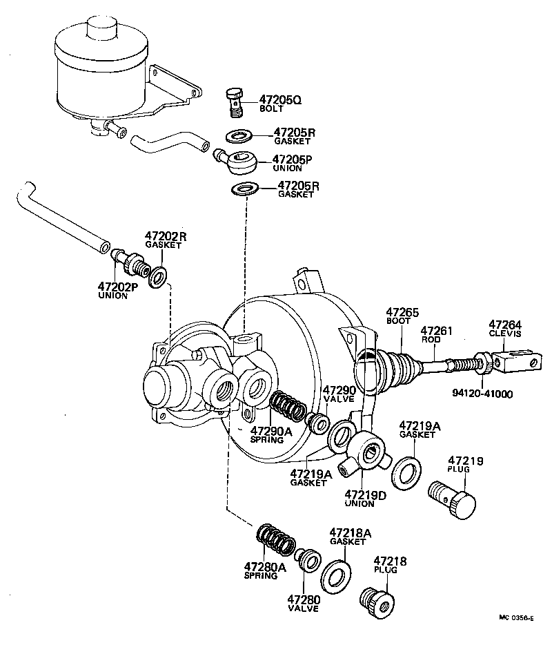 90405-10151 UNION(FOR MASTER CYLINDER FLUID OUTLET) product image