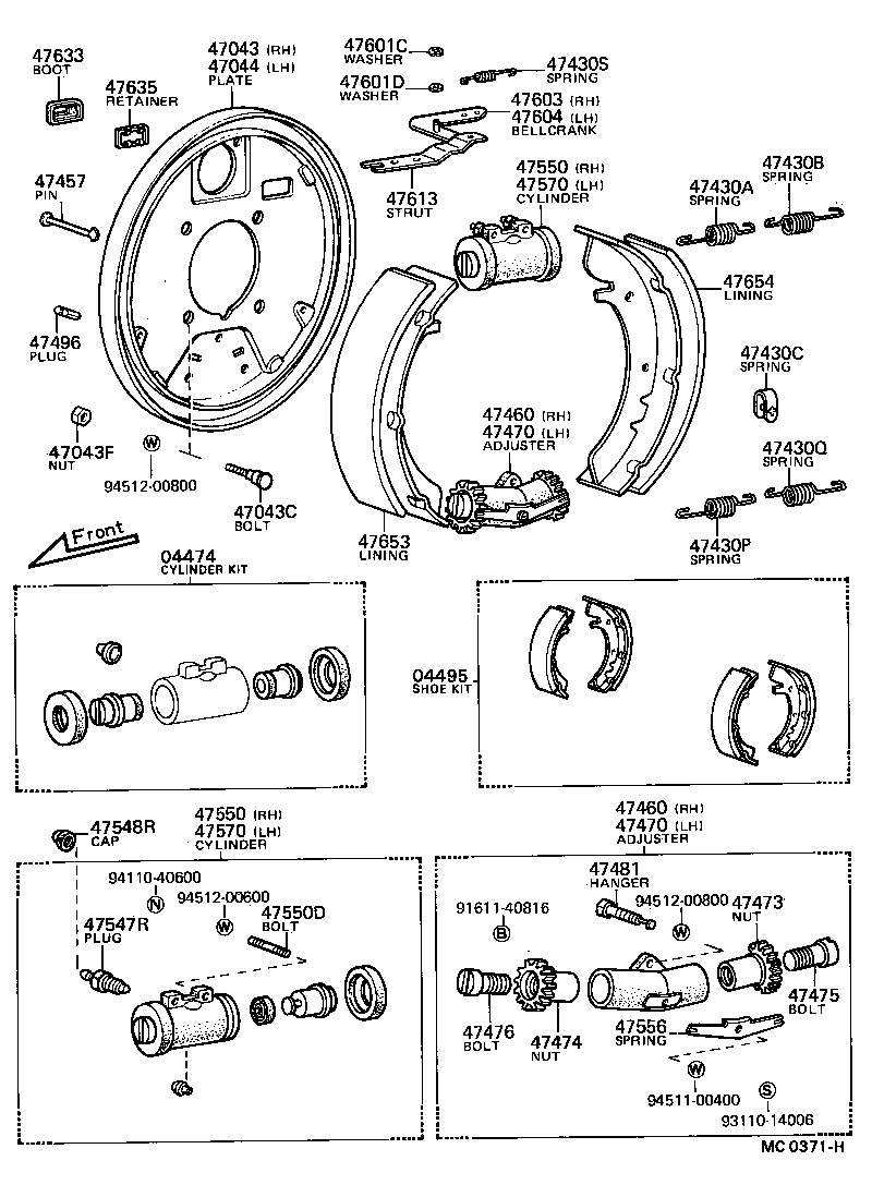 04906-12030 CUP KIT, REAR WHEEL CYLINDER product image