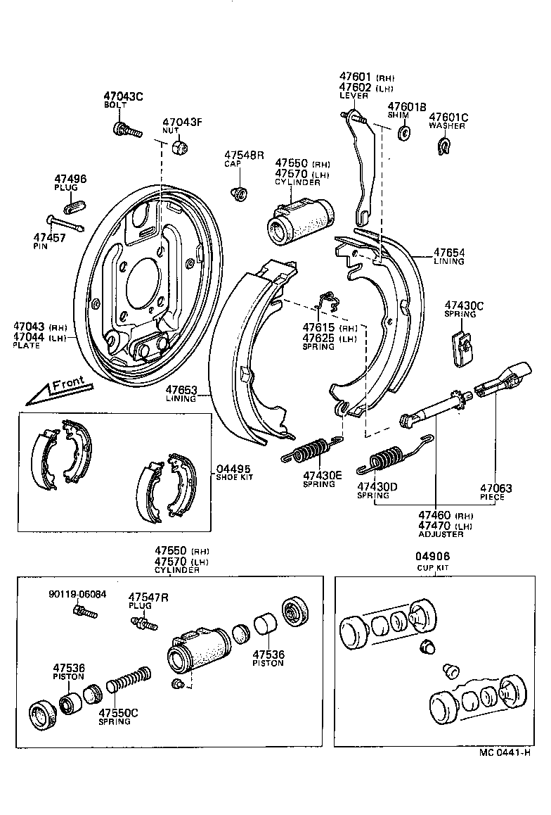 04906-12030 CUP KIT, REAR WHEEL CYLINDER product image