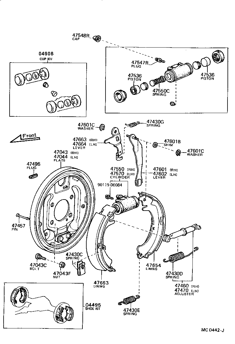 04906-12030 CUP KIT, REAR WHEEL CYLINDER product image