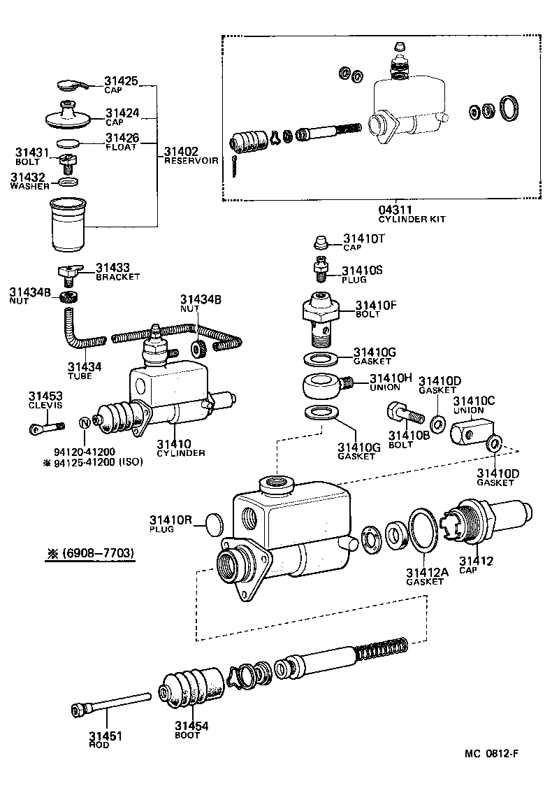 31454-35010 BOOT, CLUTCH MASTER CYLINDER product image
