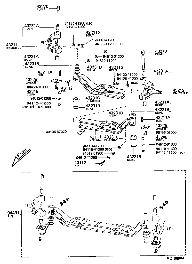 43112-55021 PIN, KING PIN LOCK product image