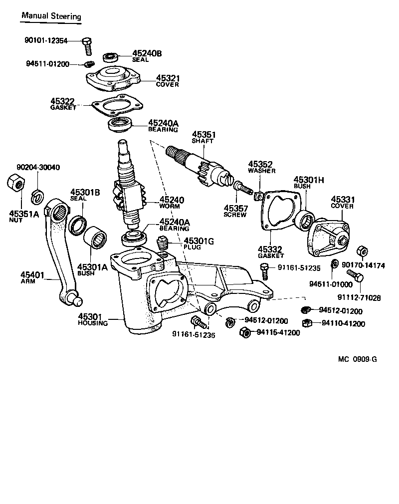 45046-57010 END SUB-ASSY, TIE ROD, RH product image
