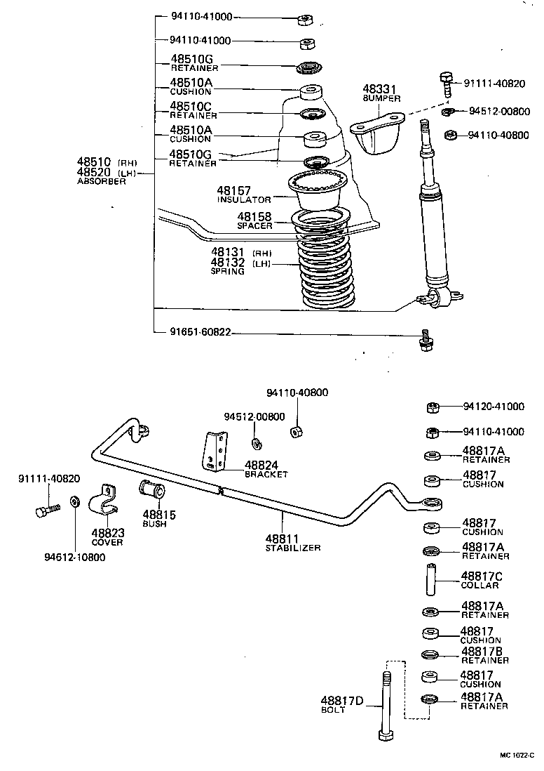 48157-20010 INSULATOR, FRONT COIL SPRING, UPPER product image