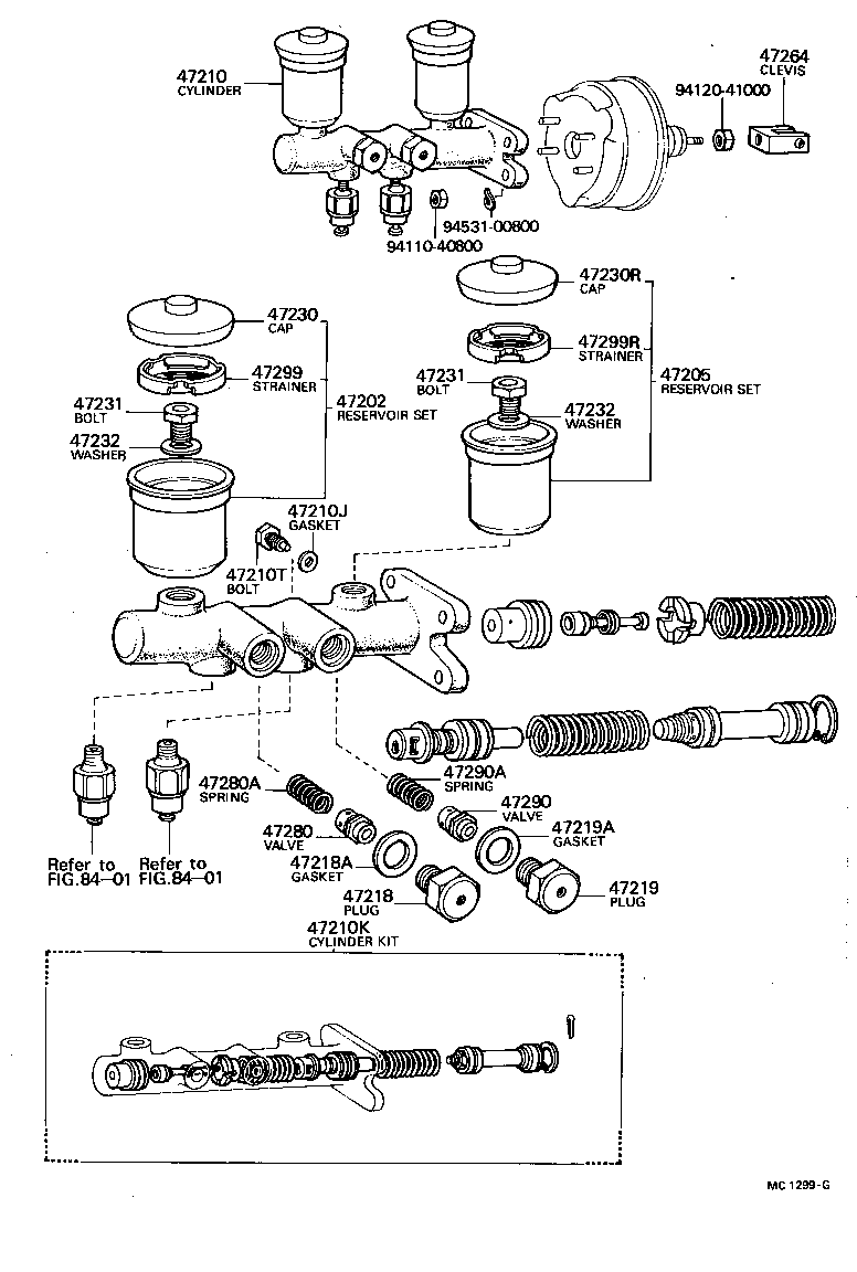 47547-40010 PLUG, BLEEDER(FOR BRAKE MASTER CYLINDER) product image