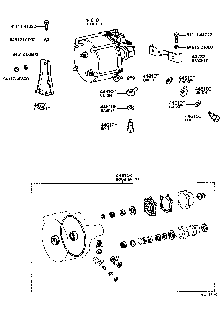 44690-30080 VALVE ASSY, VACUUM CHECK(FOR BRAKE) product image