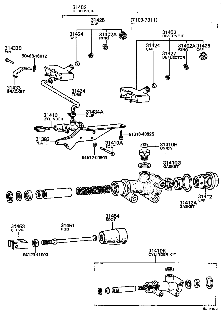 31434-25020 TUBE, CLUTCH RESERVOIR product image