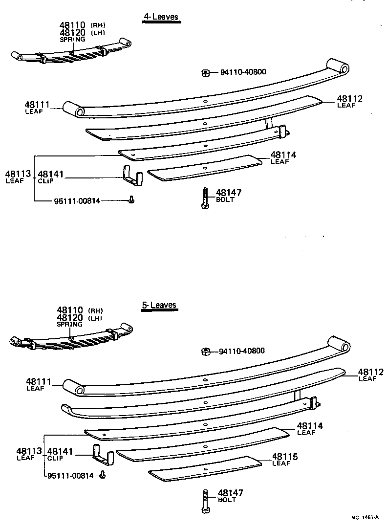 48815-25010 BUSH, FRONT STABILIZER BAR, NO.1 product image