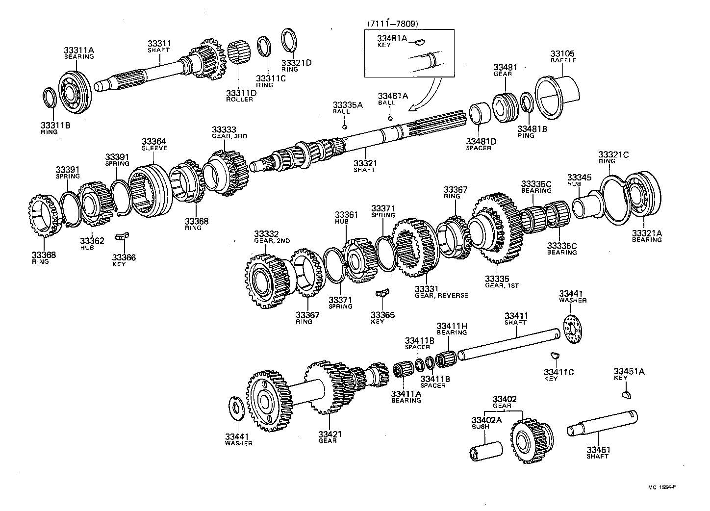 33481-25010 GEAR, SPEEDOMETER DRIVE (MTM) product image