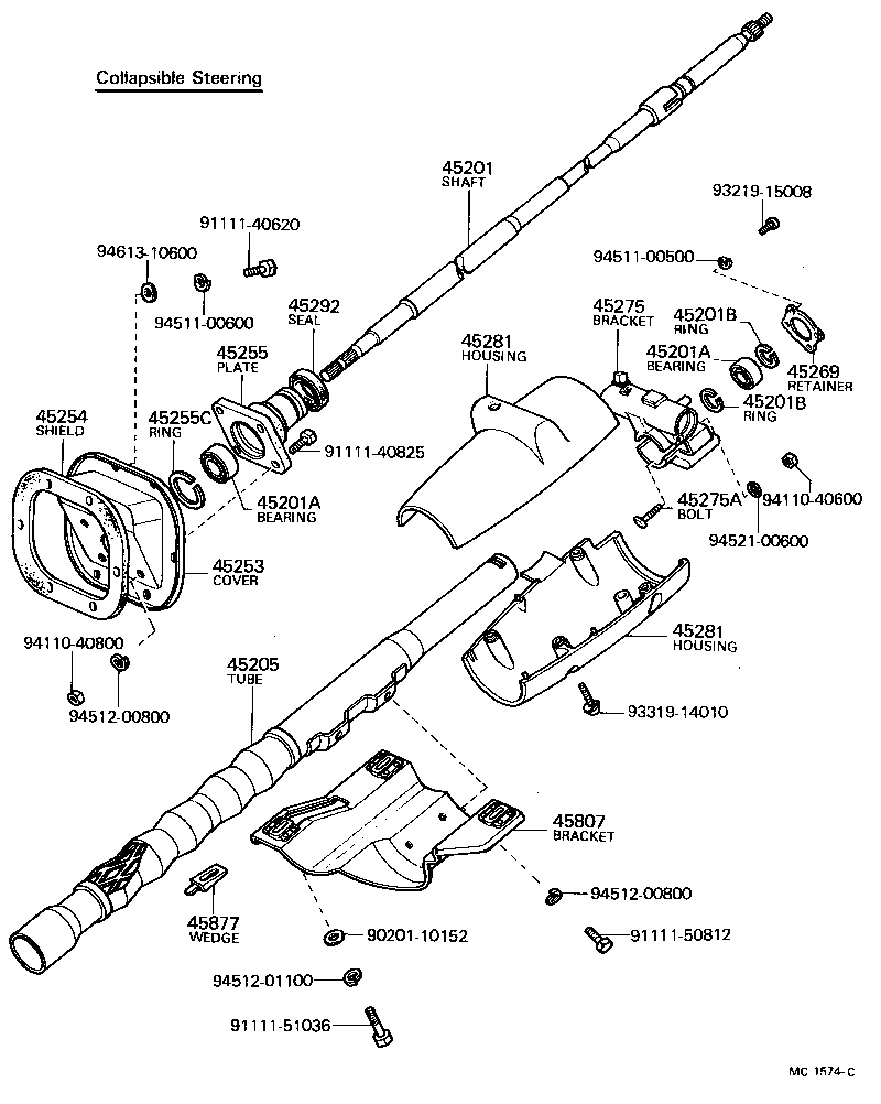 04445-35010 GASKET KIT, POWER STEERING GEAR product image