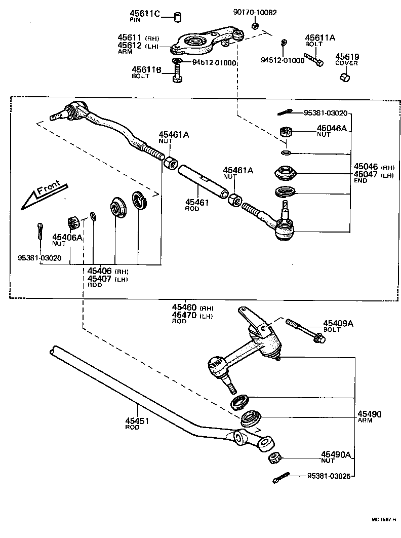 45466-22010 CLAMP, TIE ROD END product image
