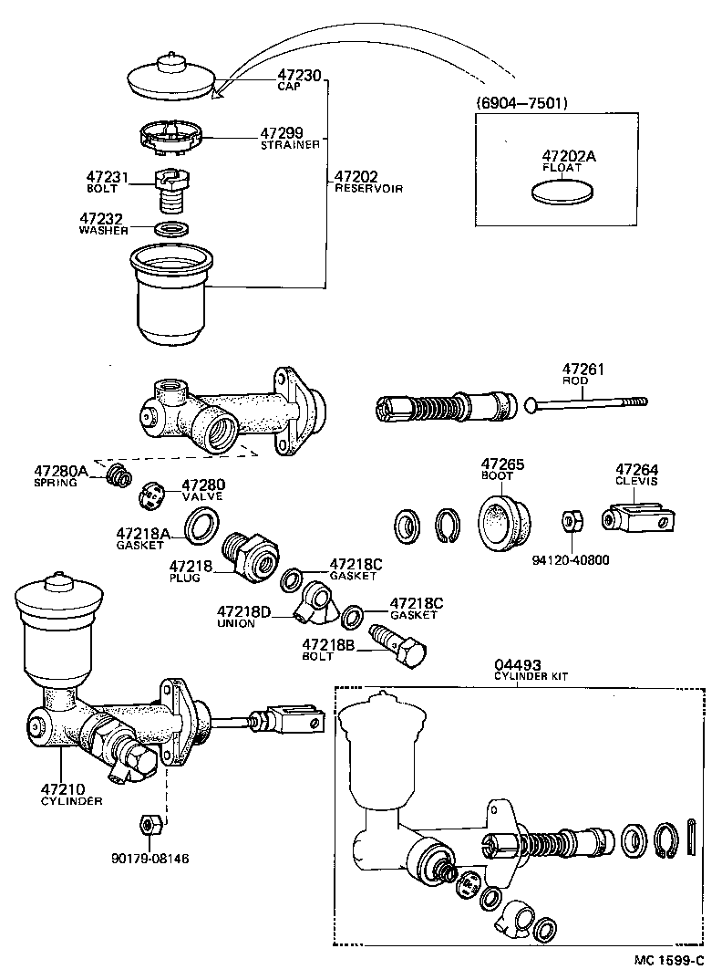 90405-10073 UNION(FOR FLUID OUTLET REAR SIDE) product image