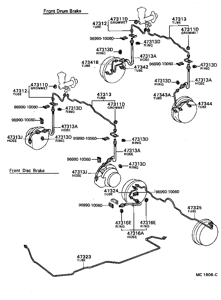 90430-10027 GASKET(FOR REAR RH BRAKE TUBE) product image