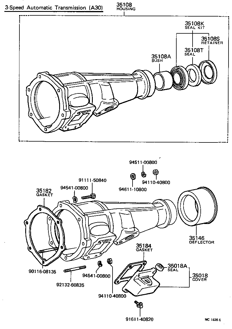 35182-30021 GASKET, EXTENSION HOUSING (ATM) product image