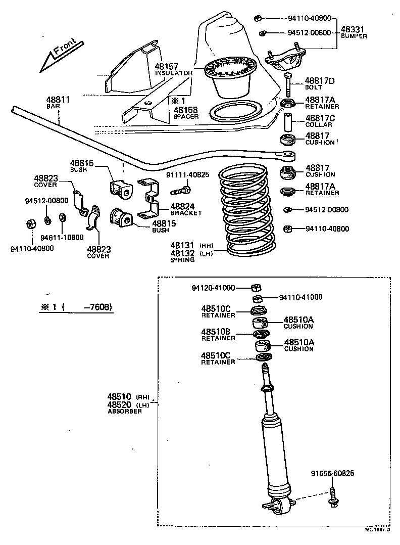 48131-35051 SPRING, FRONT COIL, RH product image