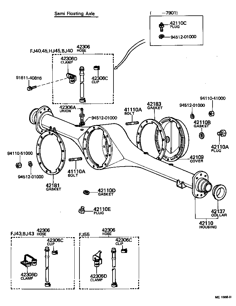 41201-69046 FINAL GEAR KIT, DIFFERENTIAL, REAR product image