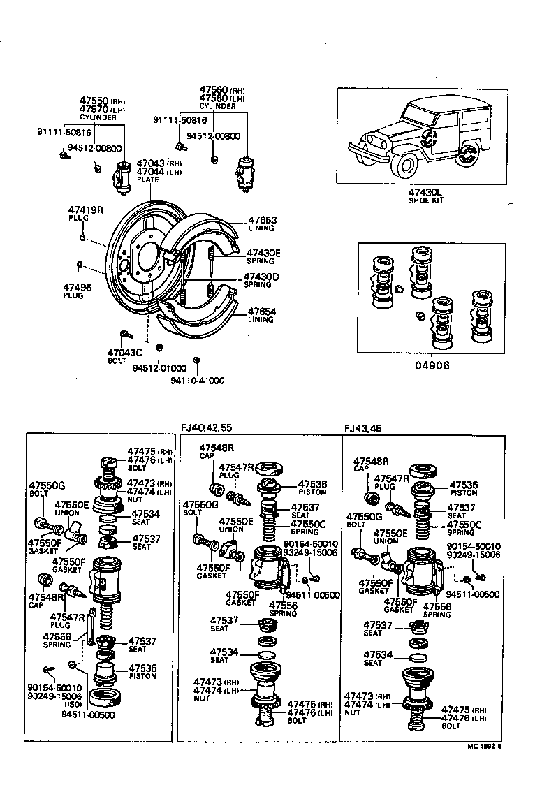 47043-60021 PLATE SUB-ASSY, BRAKE BACKING, REAR RH product image