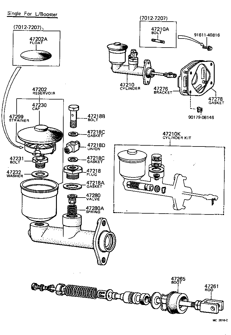 47202-12040 RESERVOIR SUB-ASSY, BRAKE MASTER CYLINDER product image