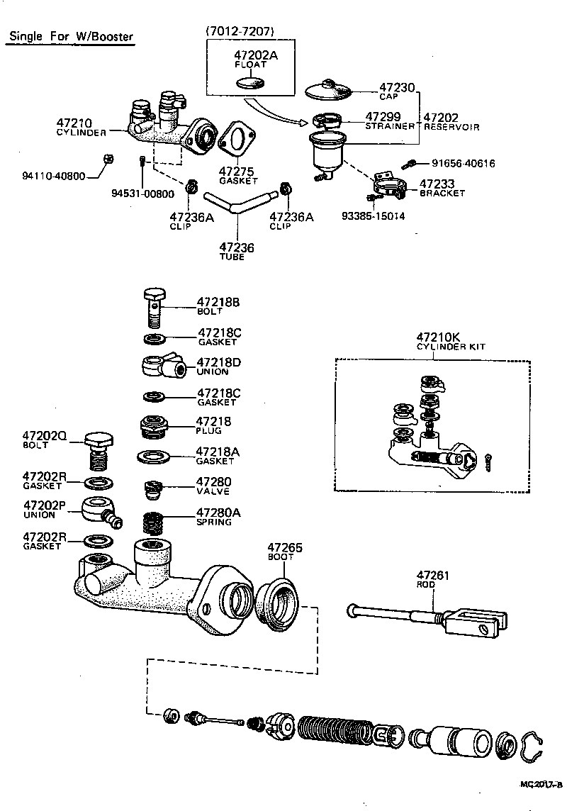 47202-12040 RESERVOIR SUB-ASSY, BRAKE MASTER CYLINDER product image