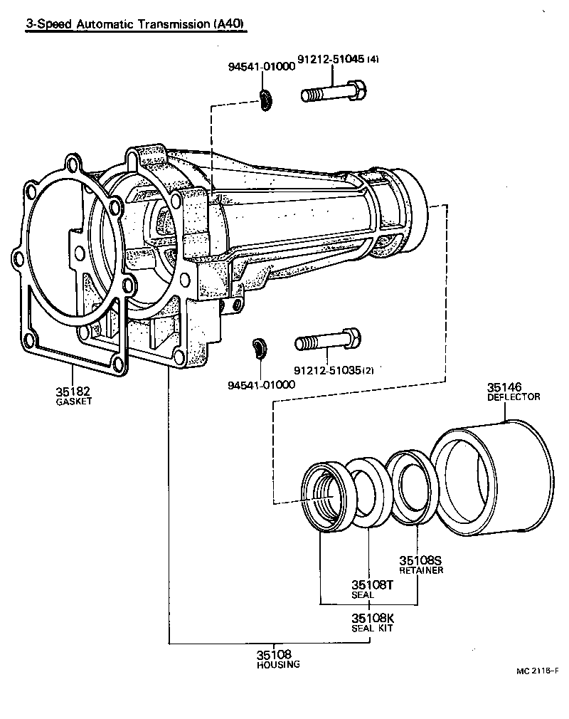 35182-30021 GASKET, EXTENSION HOUSING (ATM) product image