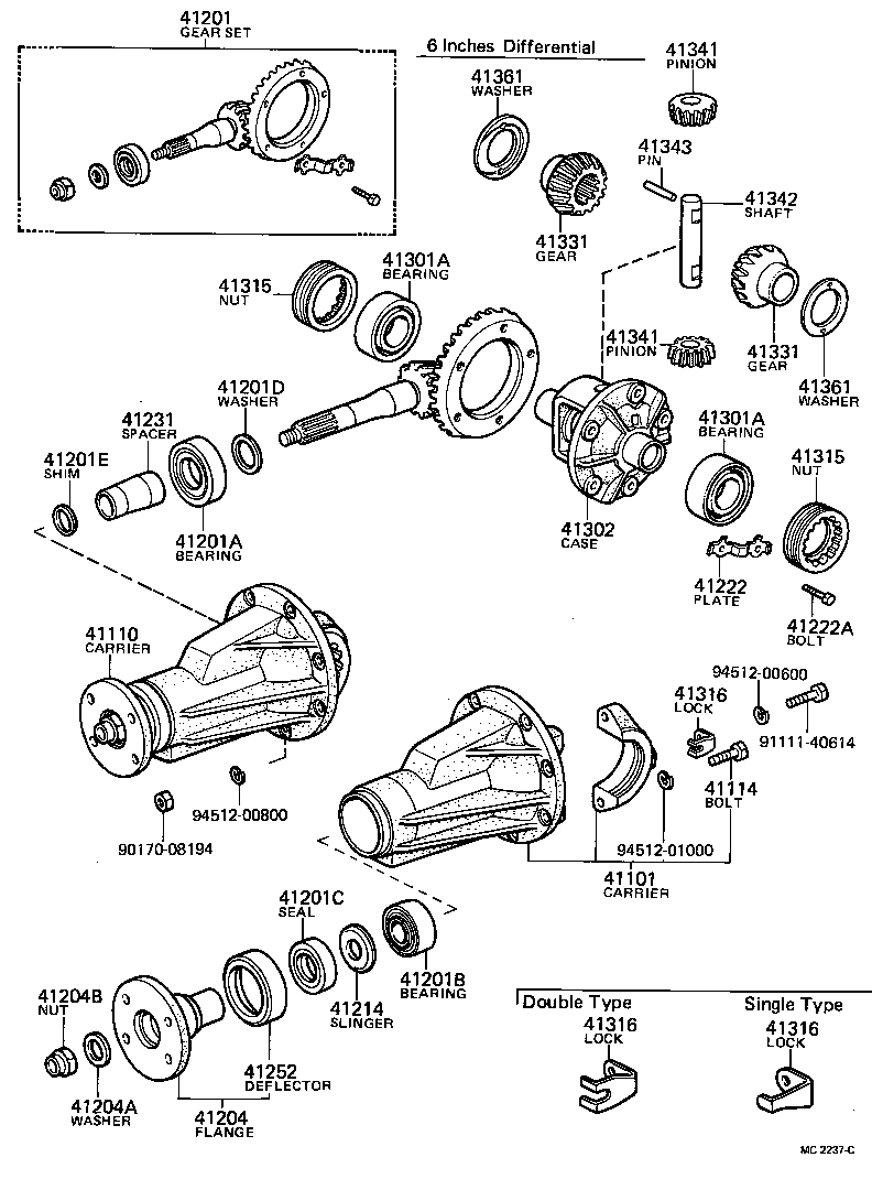 41341-20010 PINION, REAR DIFFERENTIAL product image