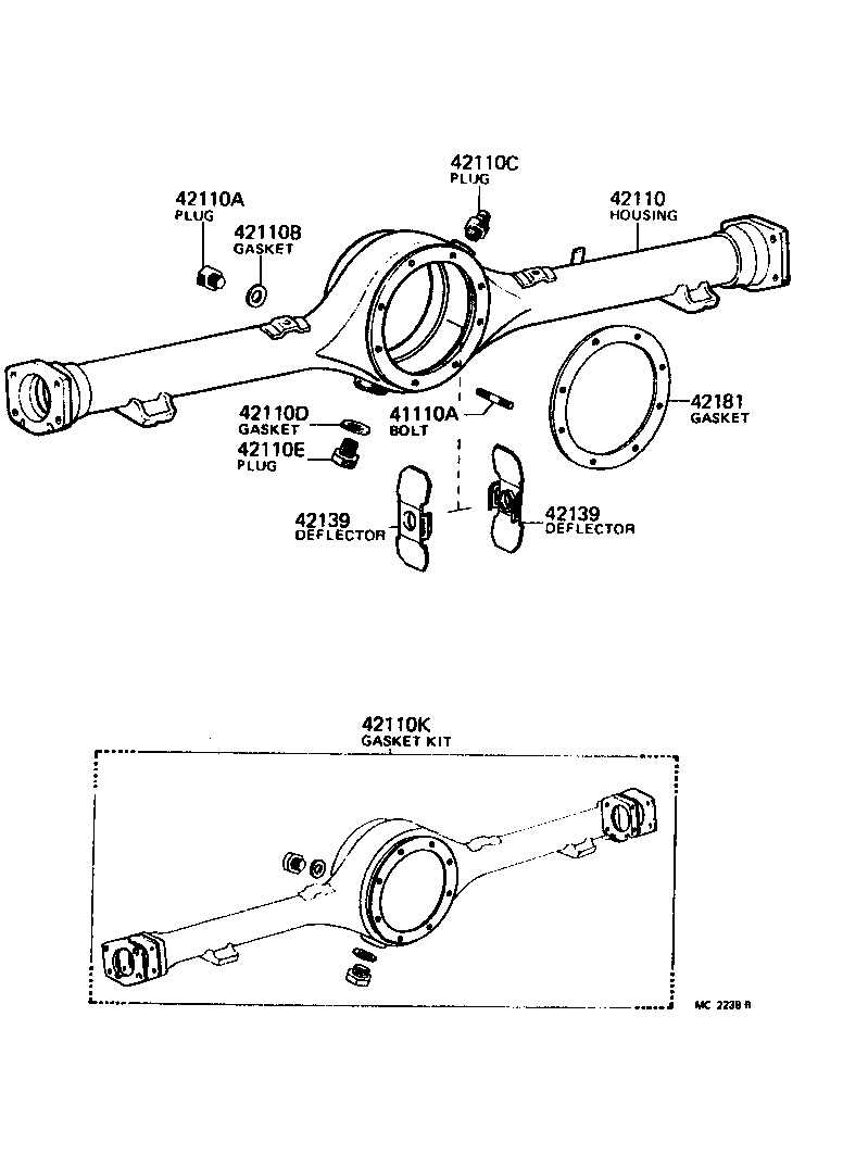 41201-29285 FINAL GEAR KIT, DIFFERENTIAL, REAR product image