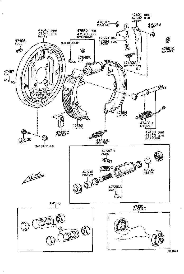 47051-22031 PISTON, WHEEL BRAKE CYLINDER(FOR REAR BRAKE) product image