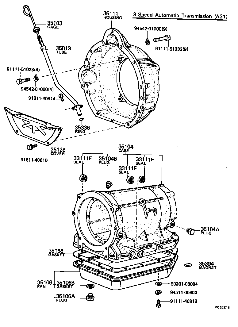 35002-40010 GAGE SUB-ASSY, TRANSMISSION OIL LEVEL product image