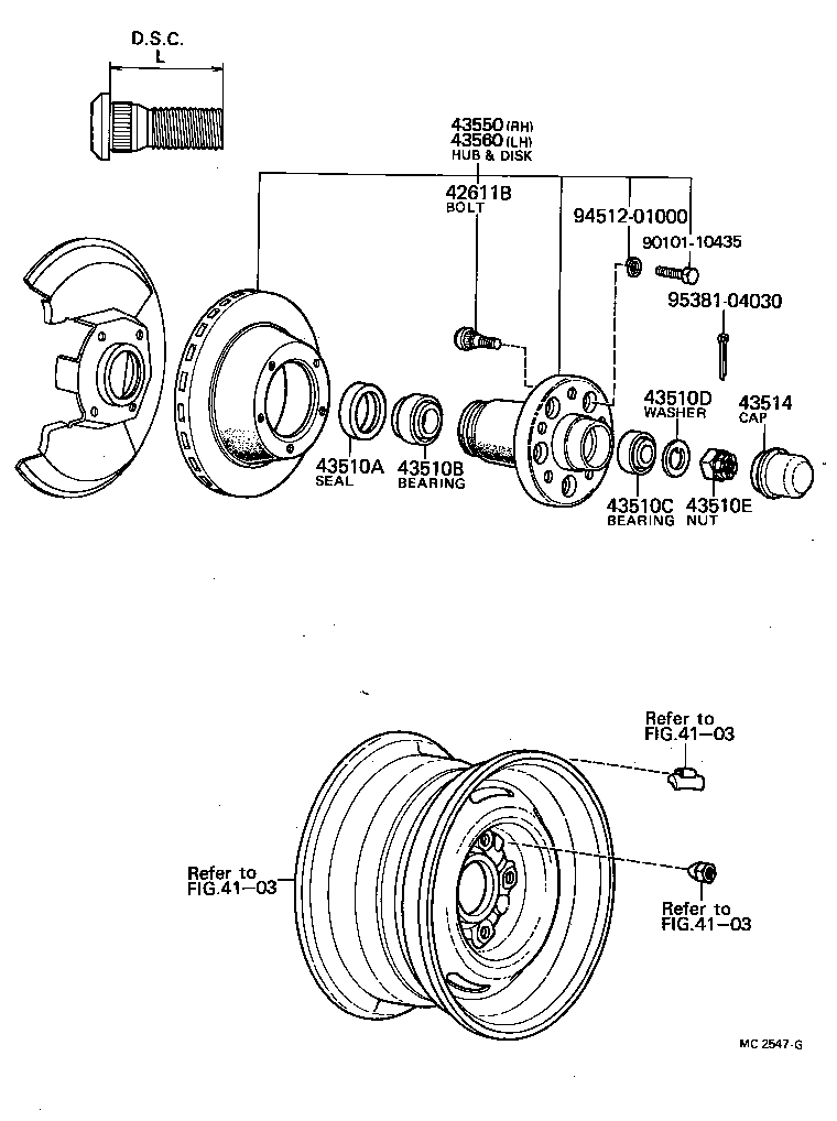 90171-19026 NUT (FOR STEERING KNUCKLE) product image
