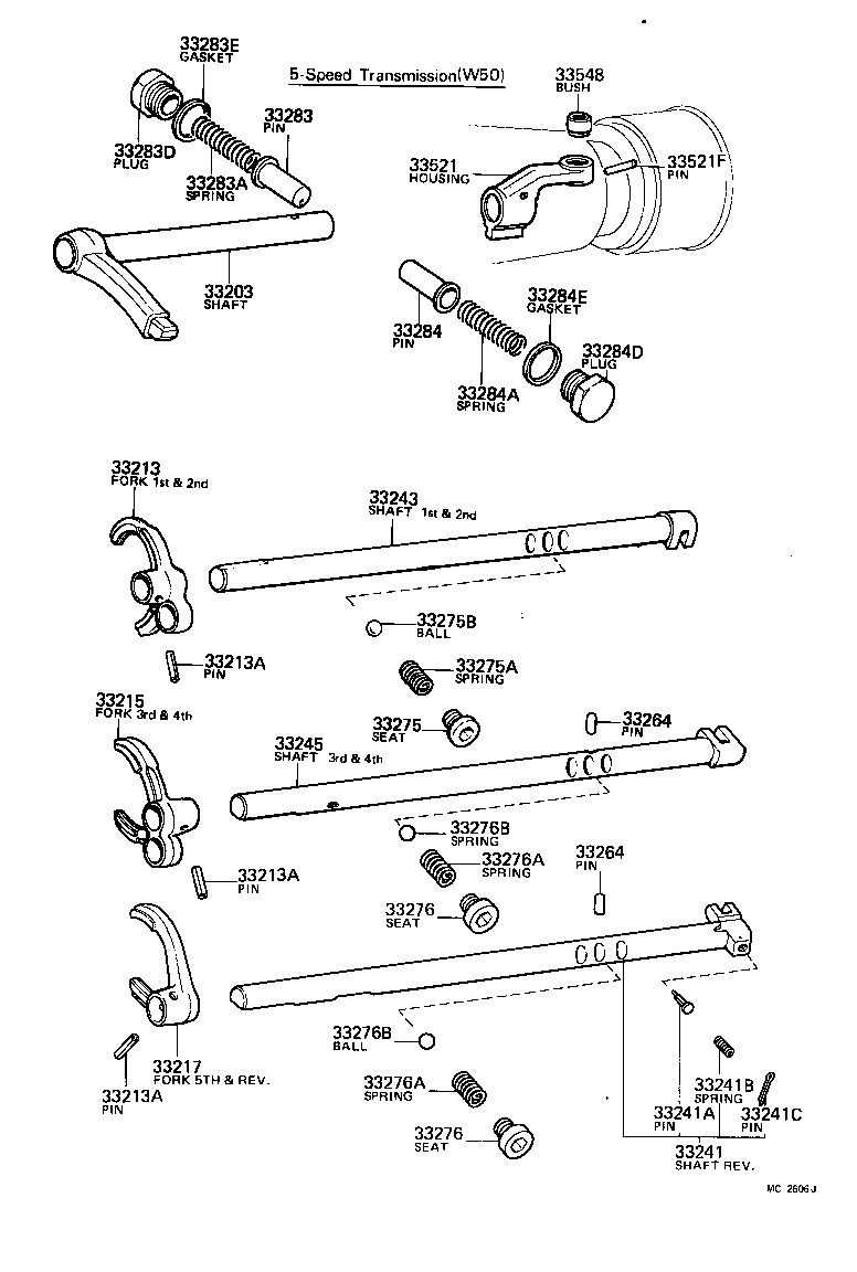 90341-12003 SEAT, SHIFT DETENT BALL SPRING, NO.1 product image