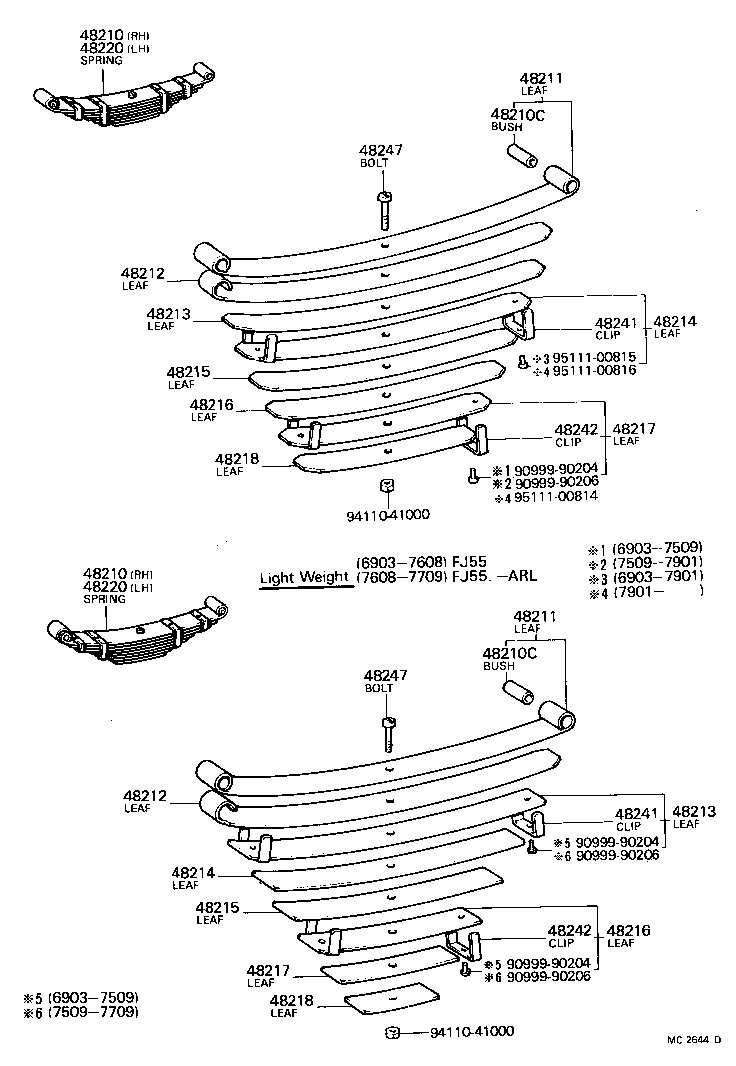 48473-60010 SEAT SUB-ASSY, SPRING U BOLT, RH product image
