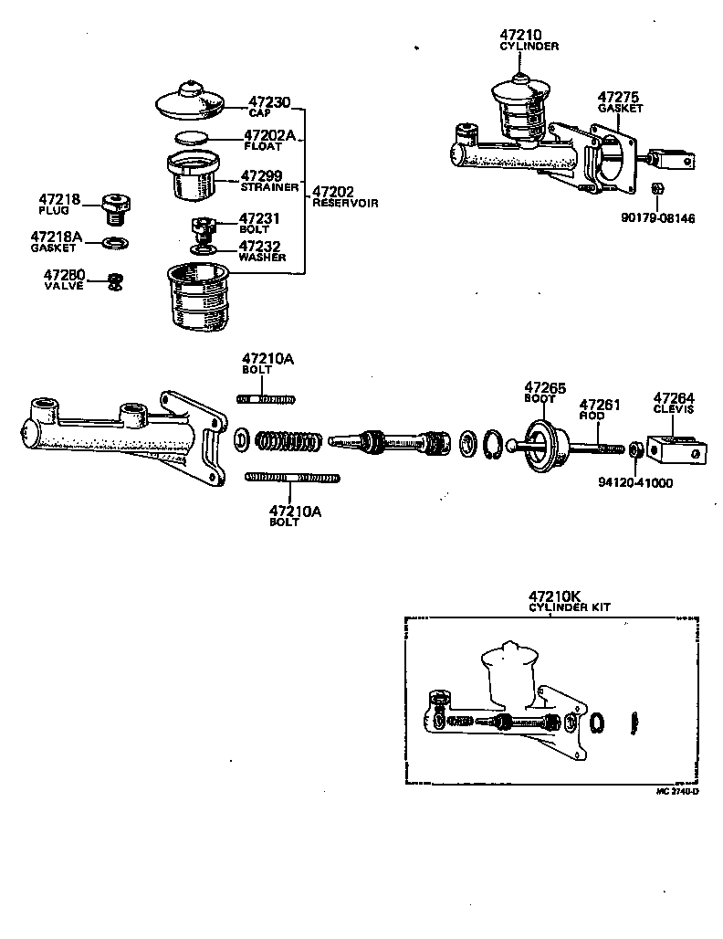 47202-20071 RESERVOIR SUB-ASSY, BRAKE MASTER CYLINDER product image