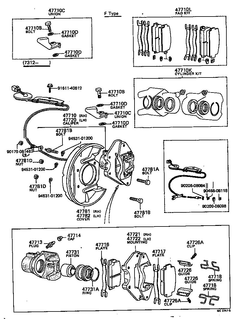 04465-22170 PAD KIT, DISC BRAKE, FRONT product image